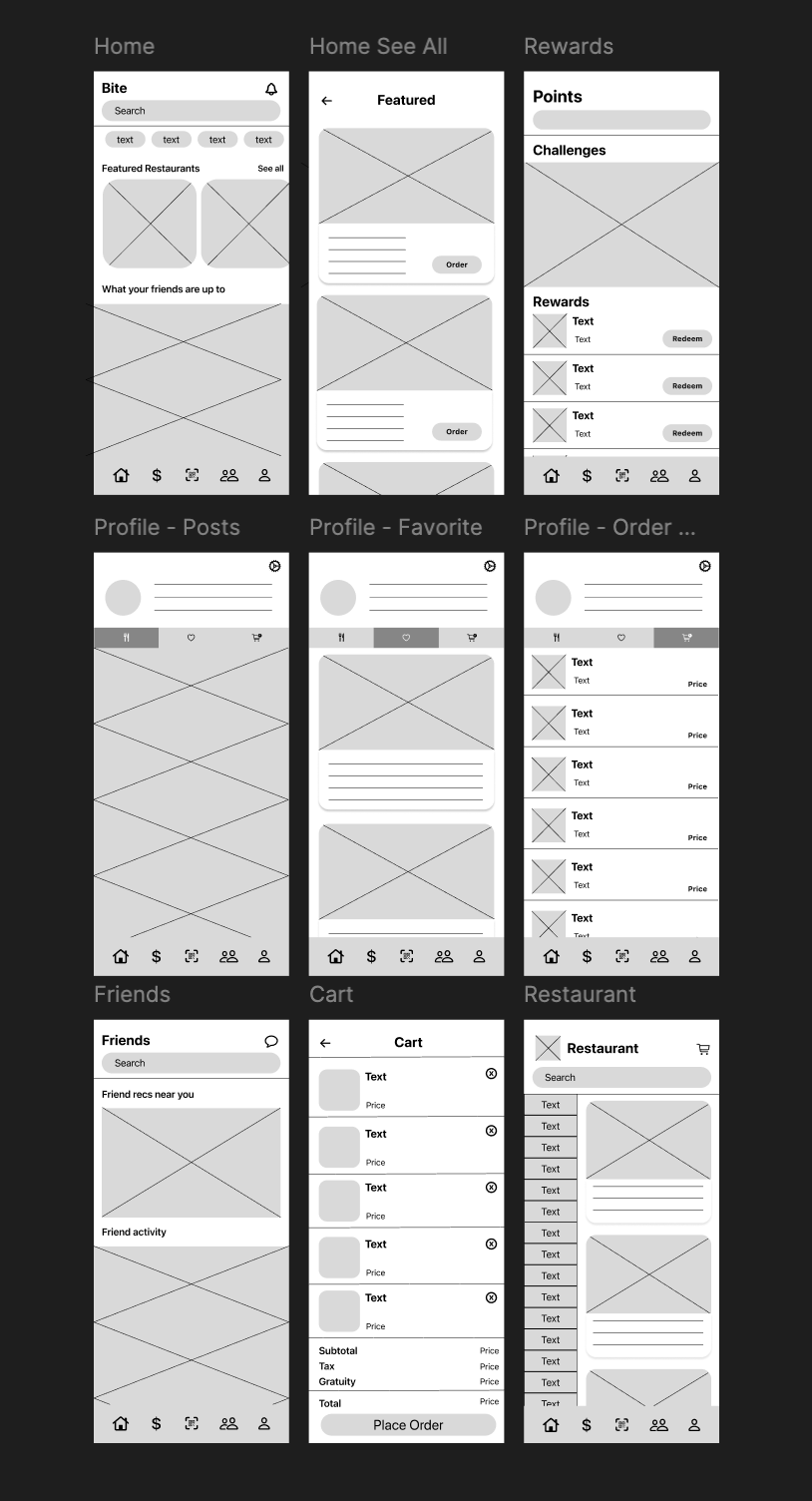 Bite Profile Interface